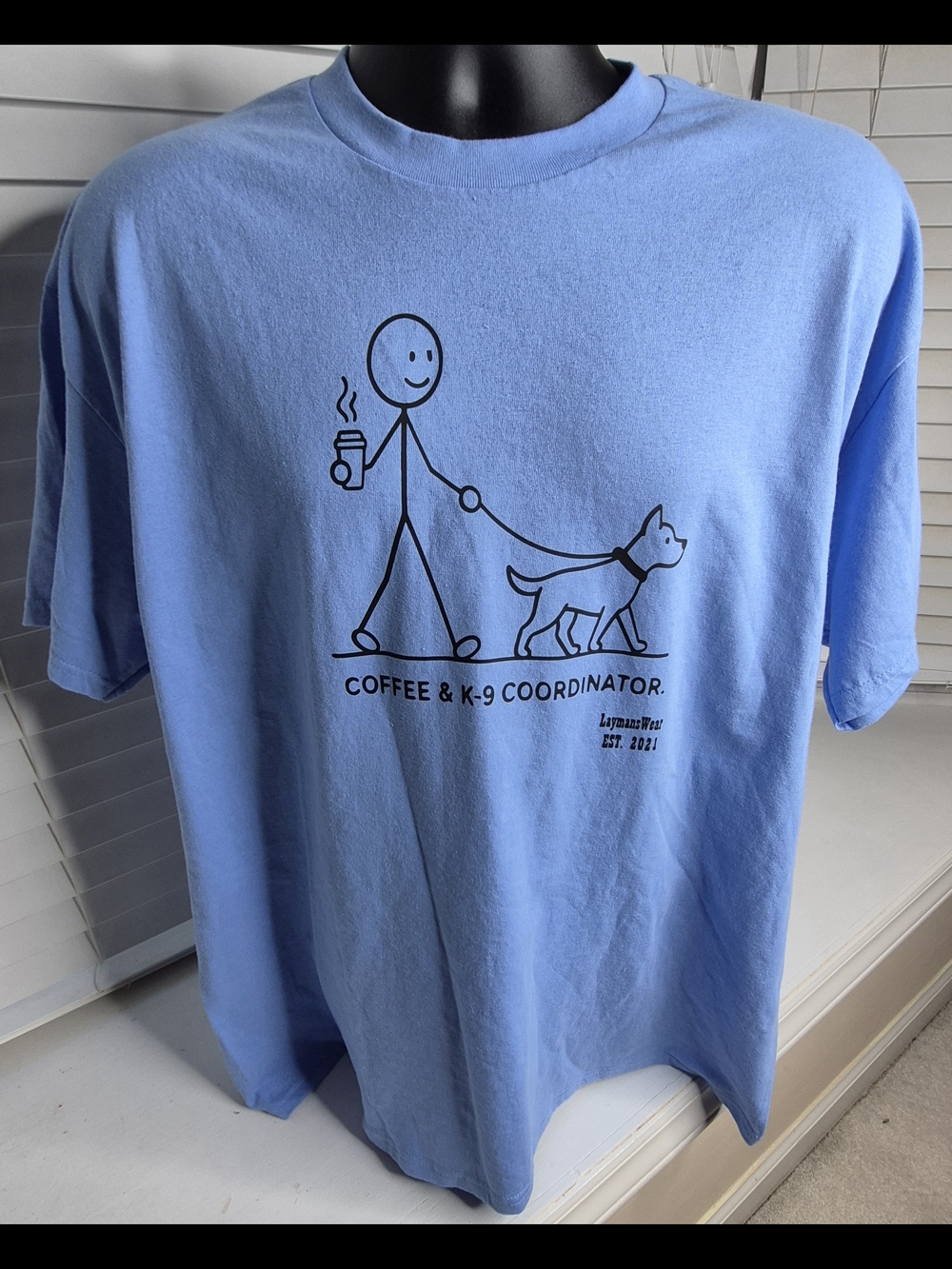Light Blue Coffee & K-9 Coordinator Graphic Tee